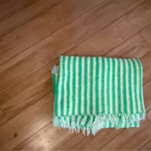 Handmade Crocheted throw/blanket 40x34”